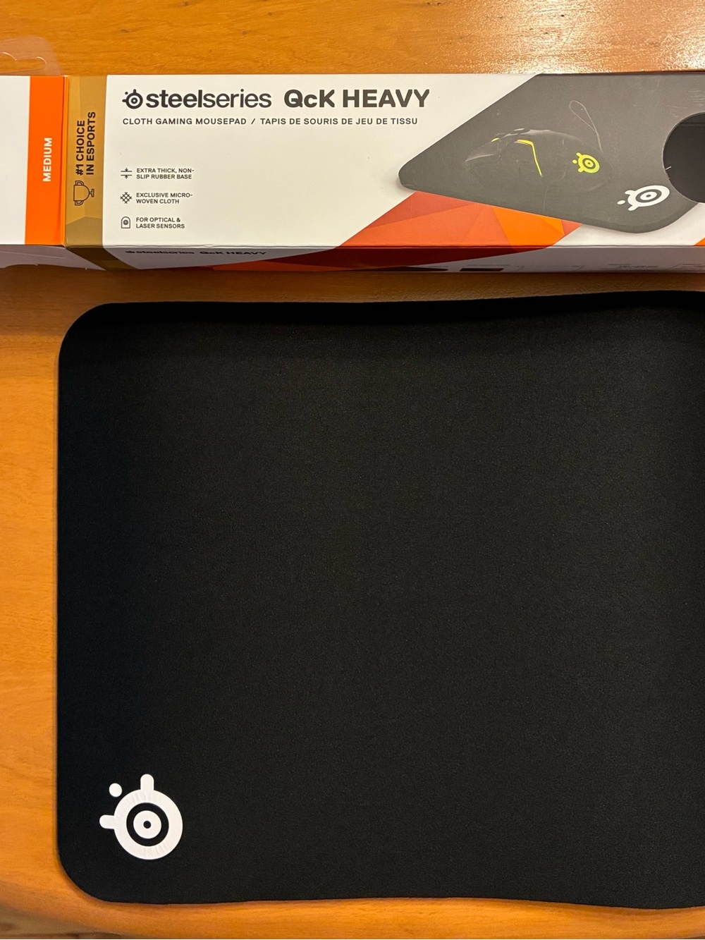SteelSeries QcK Heavy Cloth Gaming Mousepad — Black (Medium)